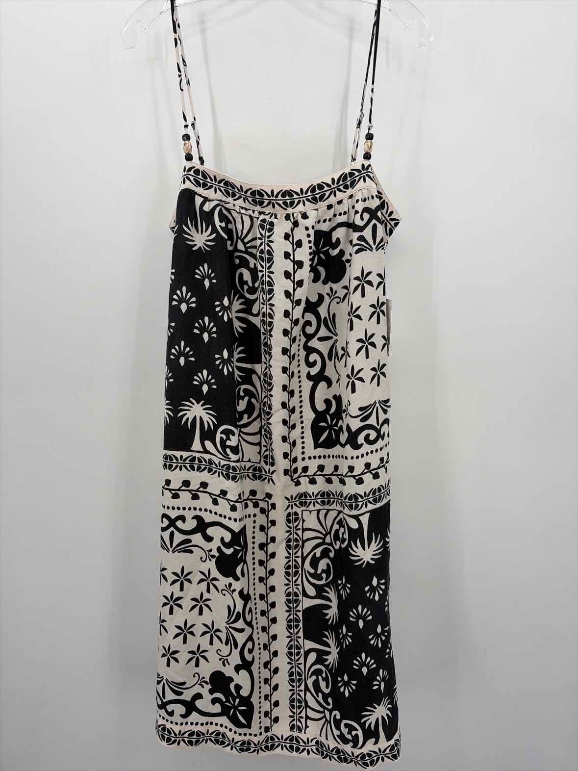 Pre-Owned Bella Dahl Ivory Size Large Midi Sleeveless Dress