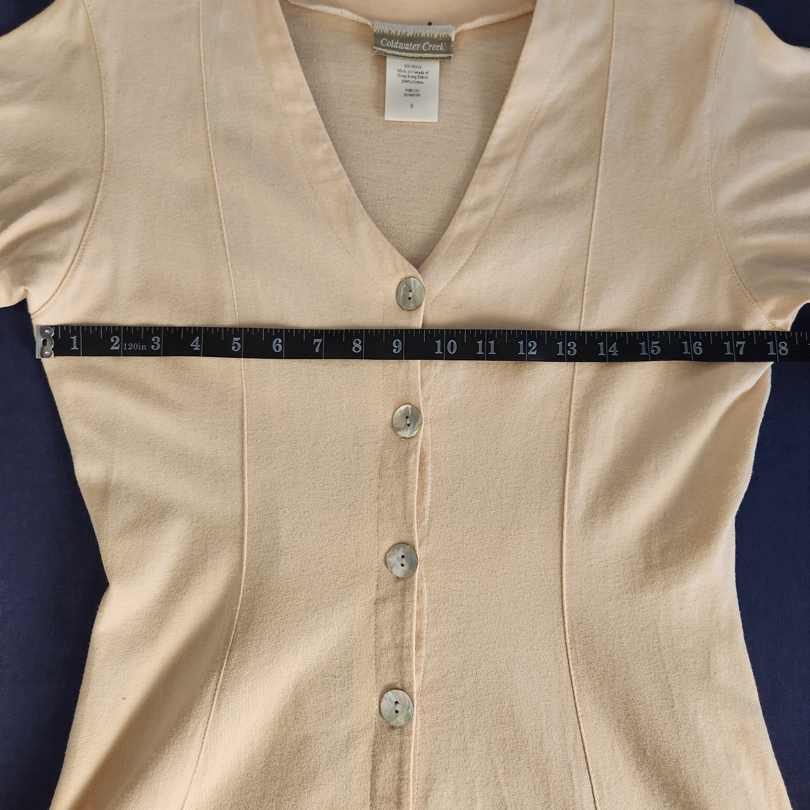 90s Coldwater Creek Pale Peach Maxi Shirt Dress Minimalist/Cleangirl/Classic S