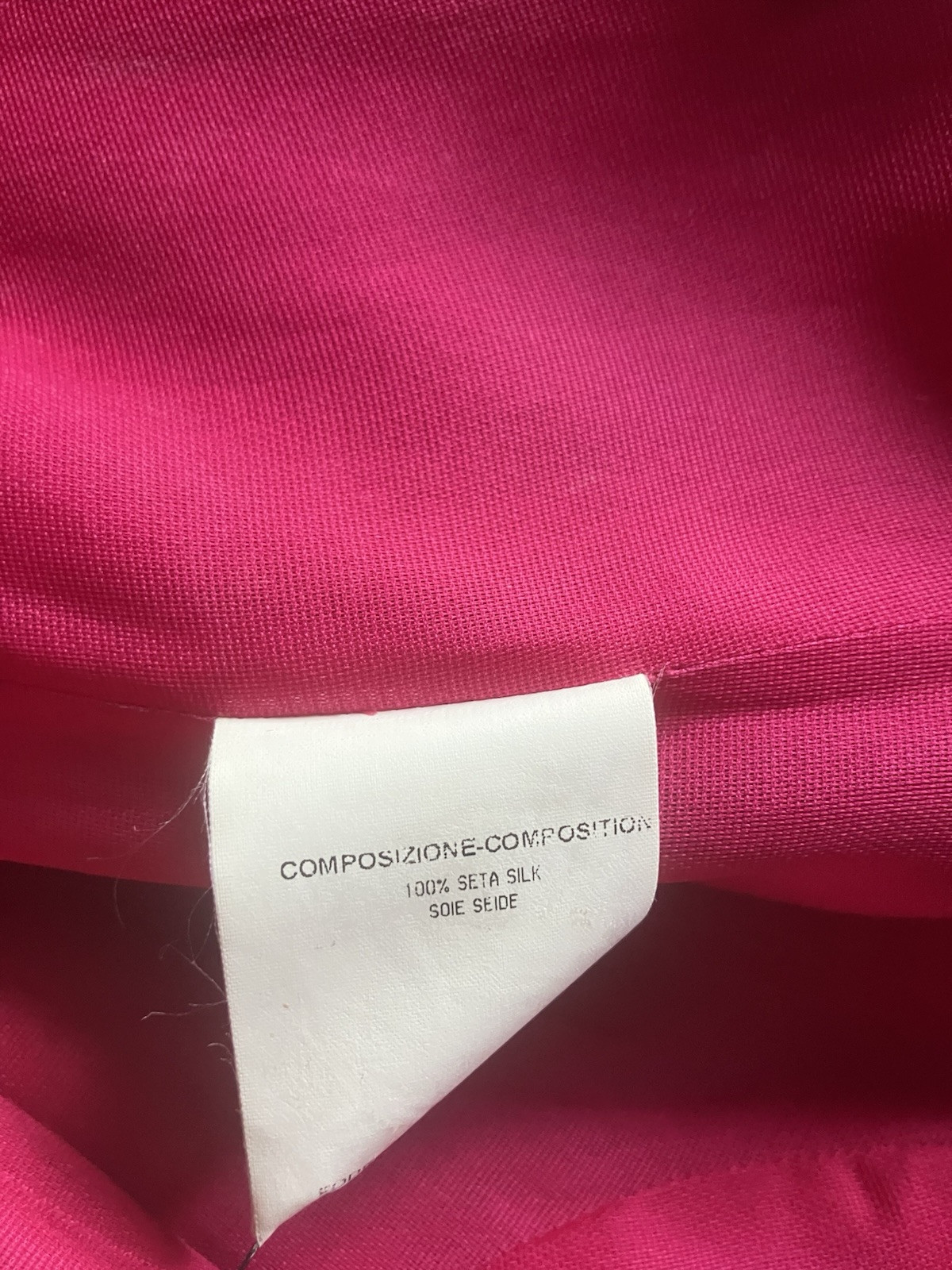 Tom Ford Yves Saint Laurent YSL SS2005 Runway Fuchsia Silk Ruffle Dress FR40 US6