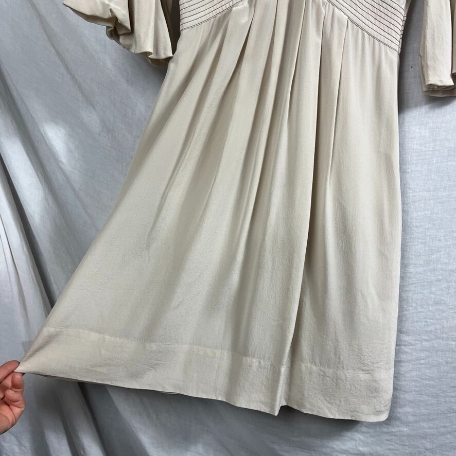 Banana Republic 100% Silk Special Occasion Dress Womens 4 Empire Romantic Lace