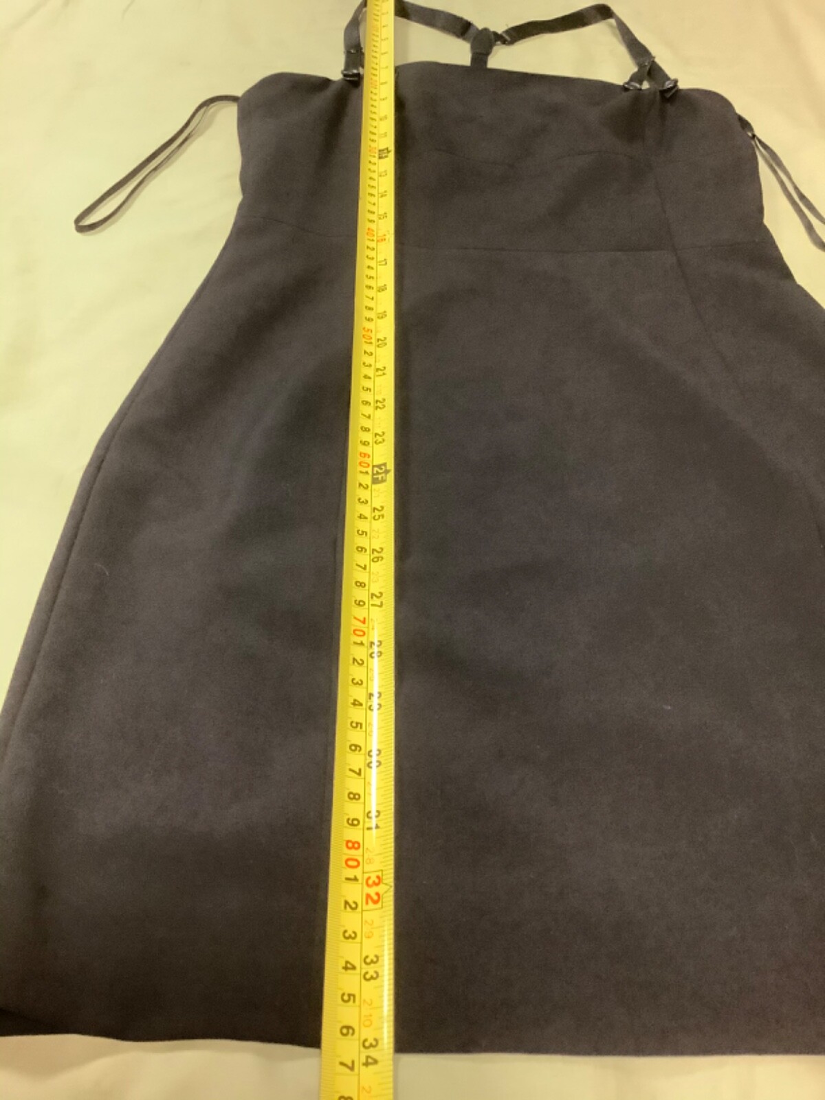 Armani Exchange Black Sleeveless Mini Dress with suspenders