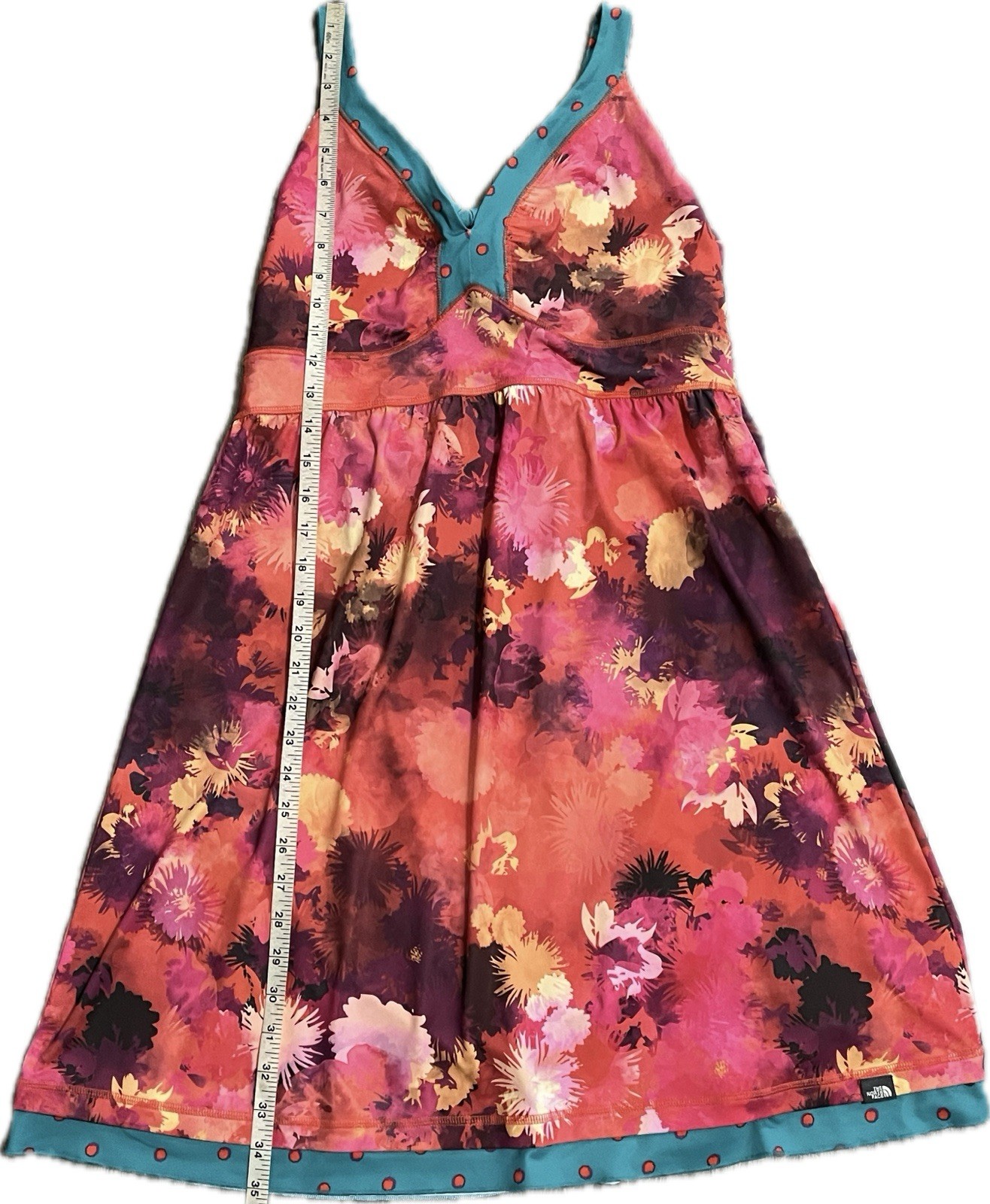 Floral Halter Sundress Fit & Flare Size L The North Face Spring Summer Tropical