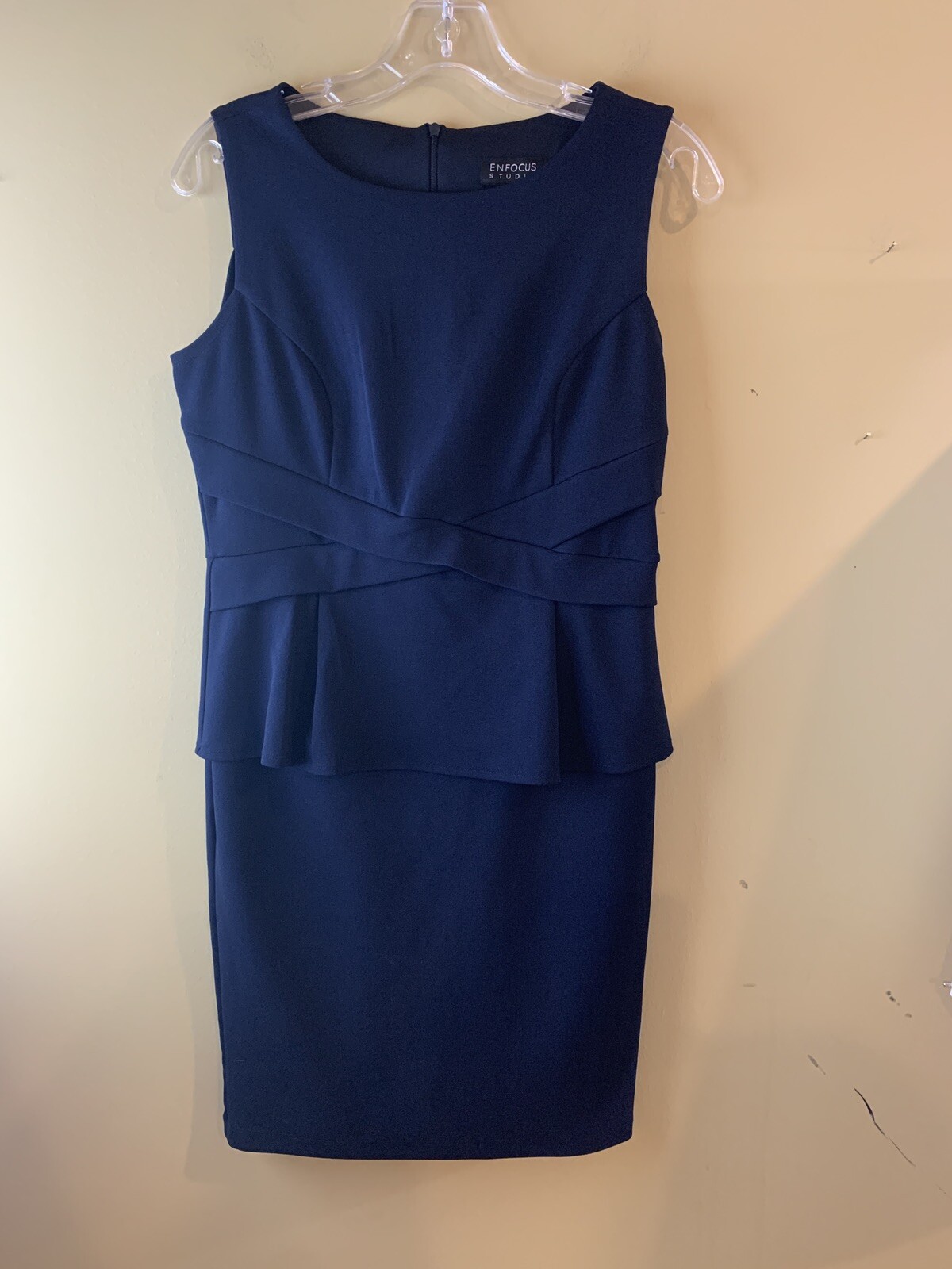 Enfocus Studio Women’s Navy Sleeveless Maxi Dress, Size 6. Fast Shipping!