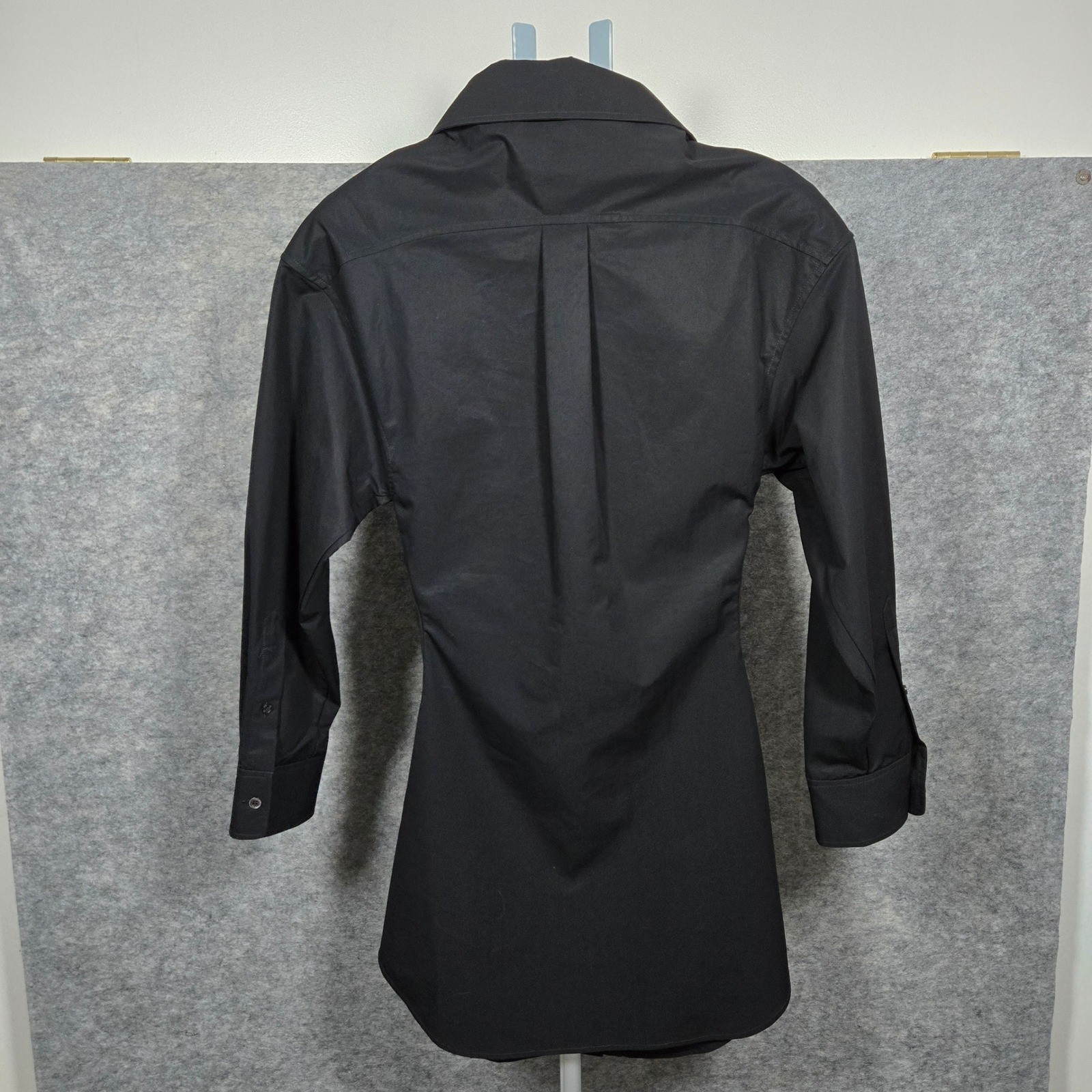 Alexander Wang Womens Black Crystal Bow Cinched Button Down Shirt Dress XS/S