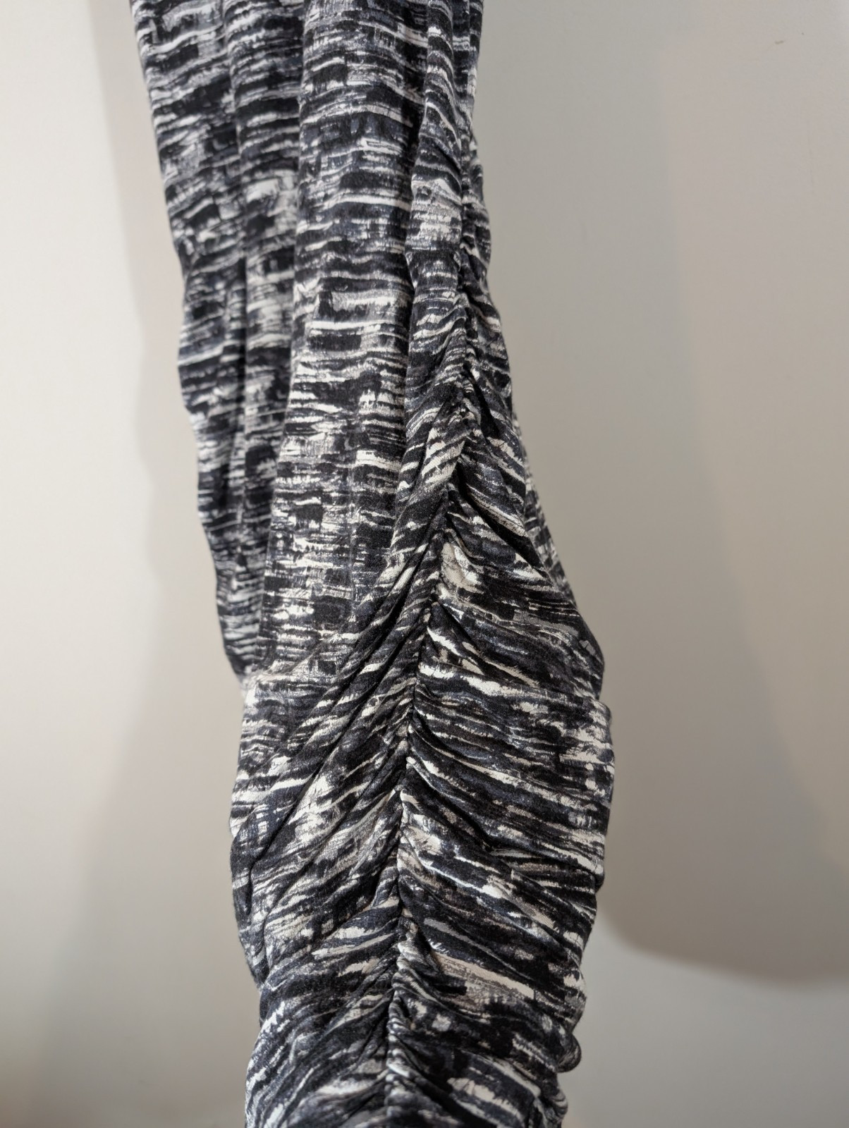 Athleta Womens Space Dye Ruched Stretch Athletic Dress Sz M Bodycon Casual Beach