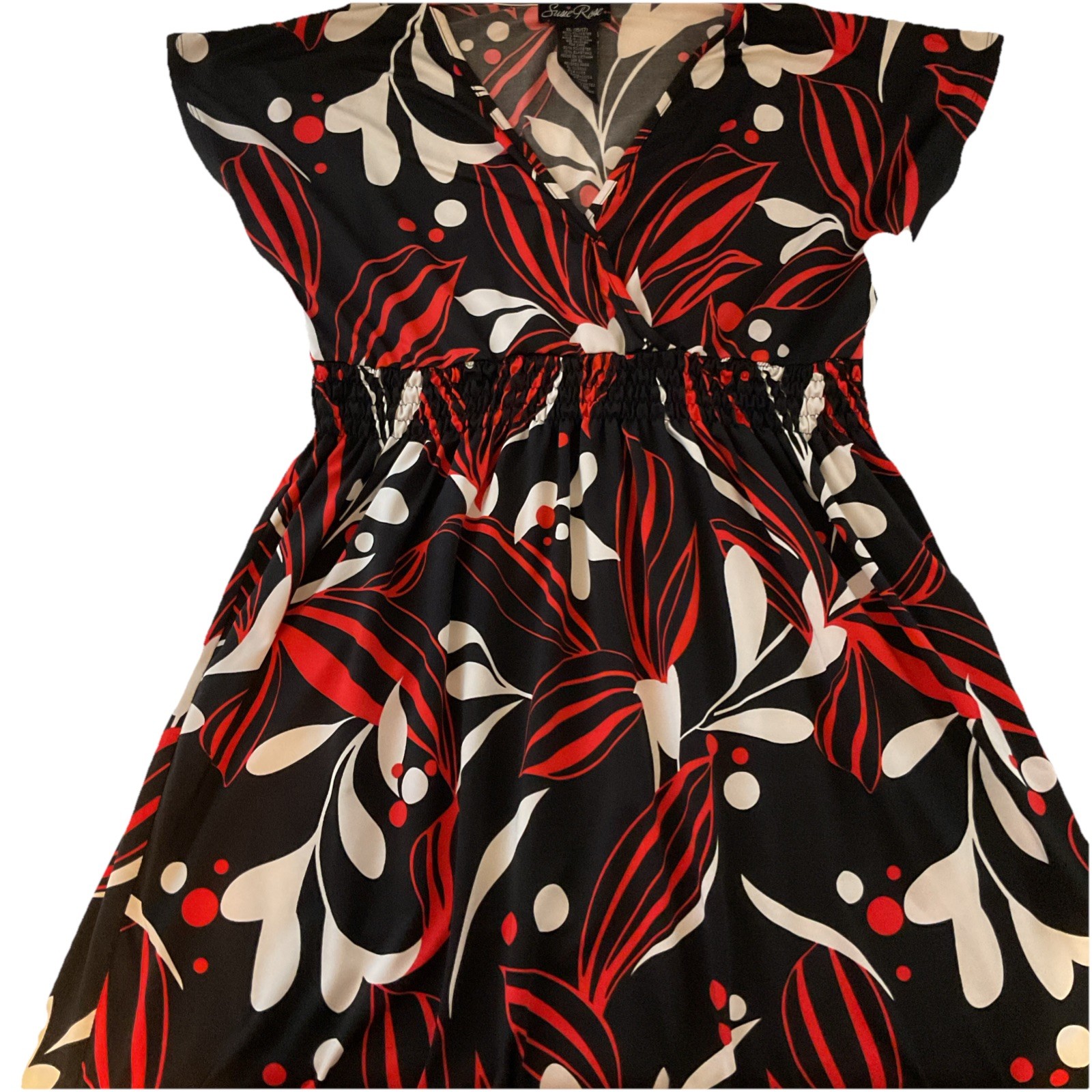 Susie Rose Juniors XL(15/17) Multi-color Fit & Flare Dress w/Gathered Waist I76