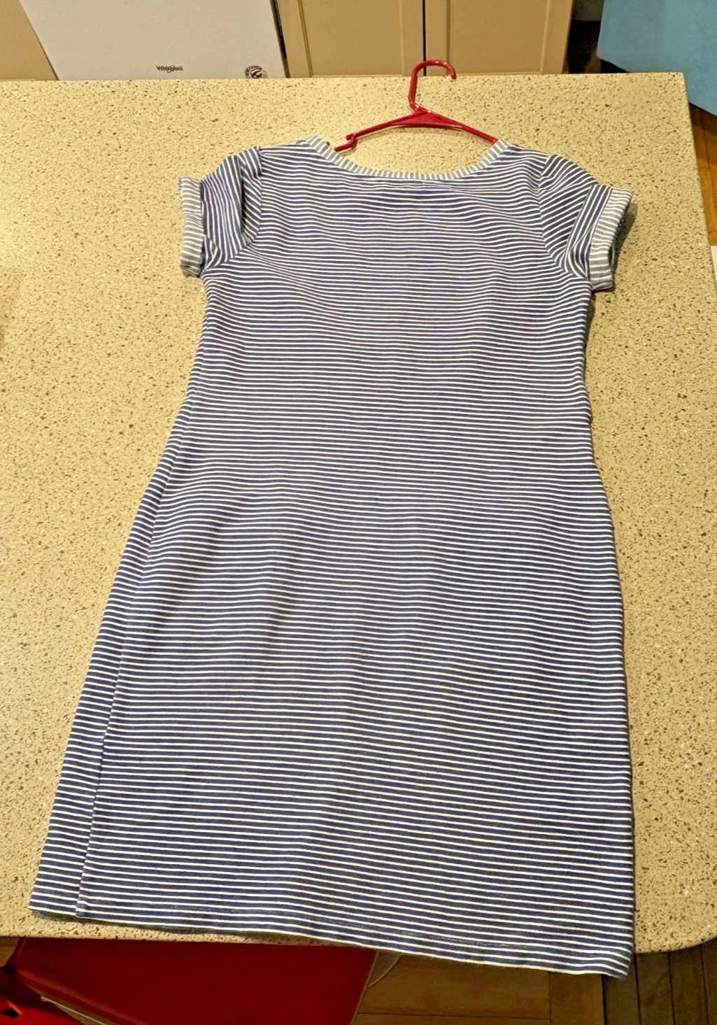 Per Una striped dress, navy and white, sporty, preppy short sleeve, size 8