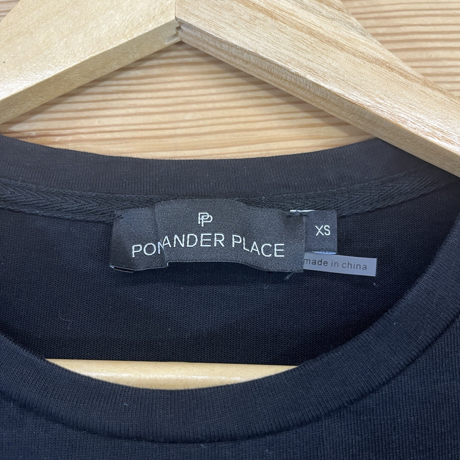 Pomander Place Dress XS Black Puffed Sleeve Shift T Shirt Stella Short B125