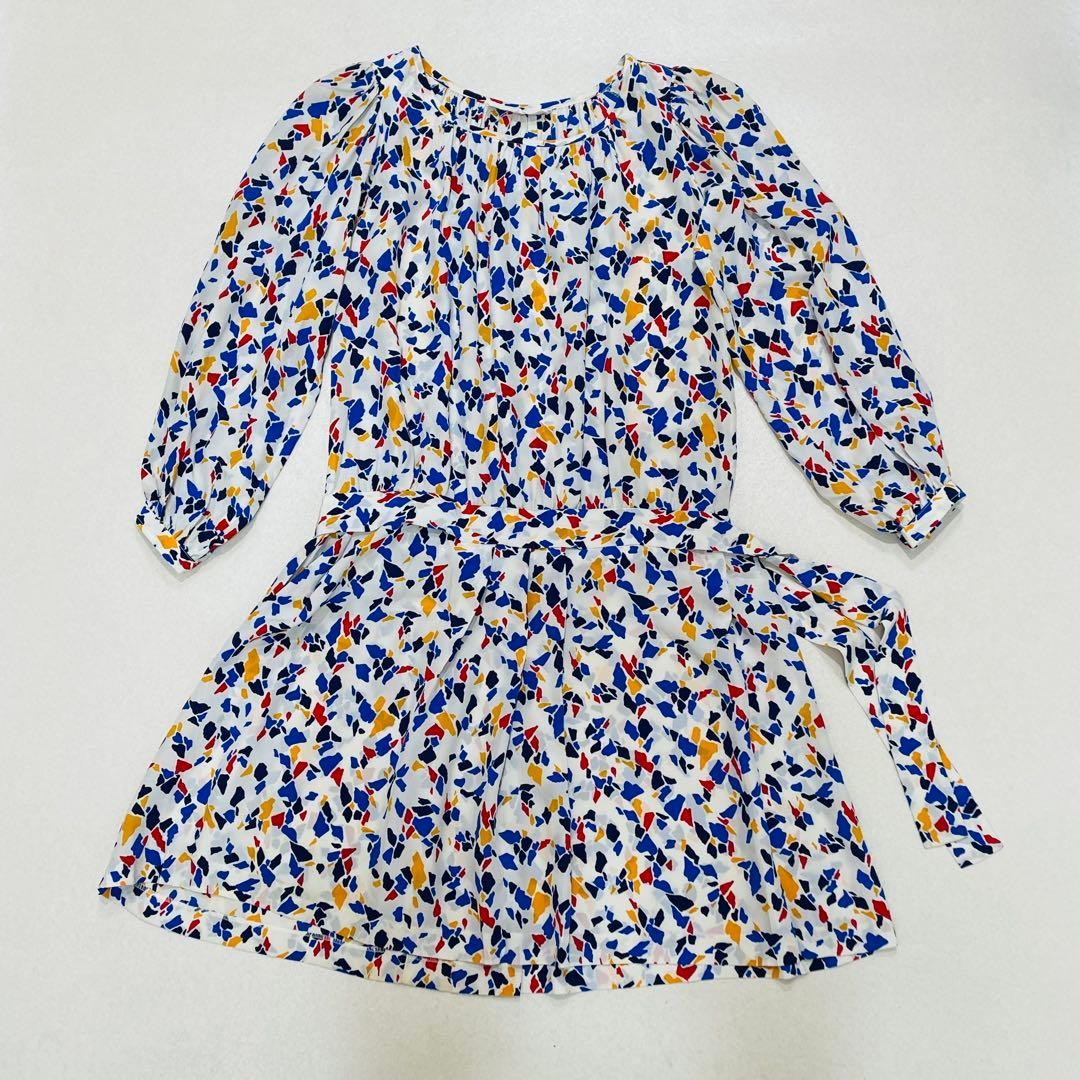 Yves Saint Laurent Woman S Made In France 70’S All Over Pattern Silk Dress Limit