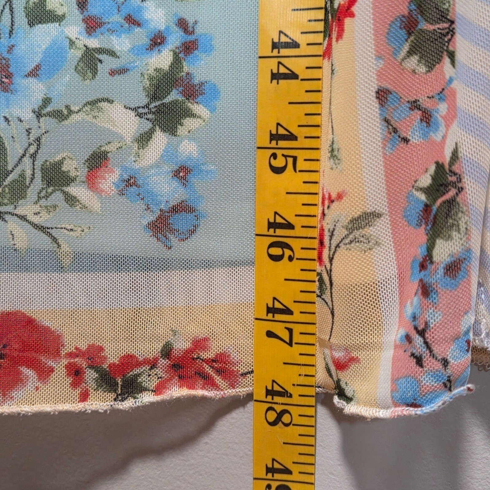 Thirty Thirty Y2K Coquette Patchwork Mesh Midi Slip Dress Floral Feminine Size M