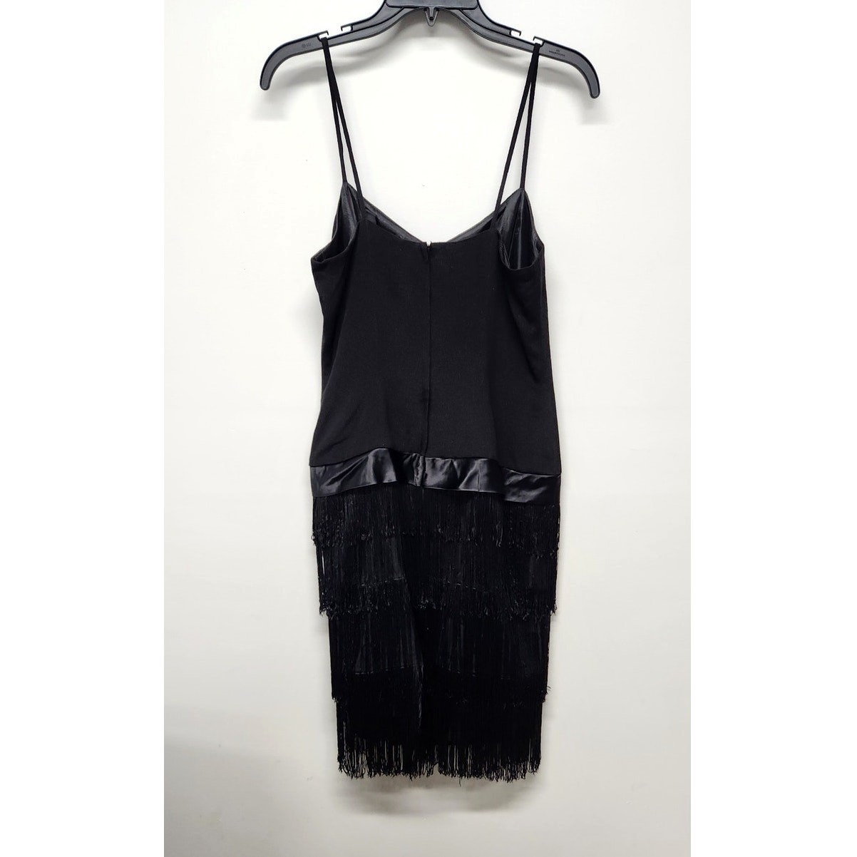 Vintage Jane Singer Black Flapper Dress, Size 8 Made In USA Dance/Gala/Whimsical