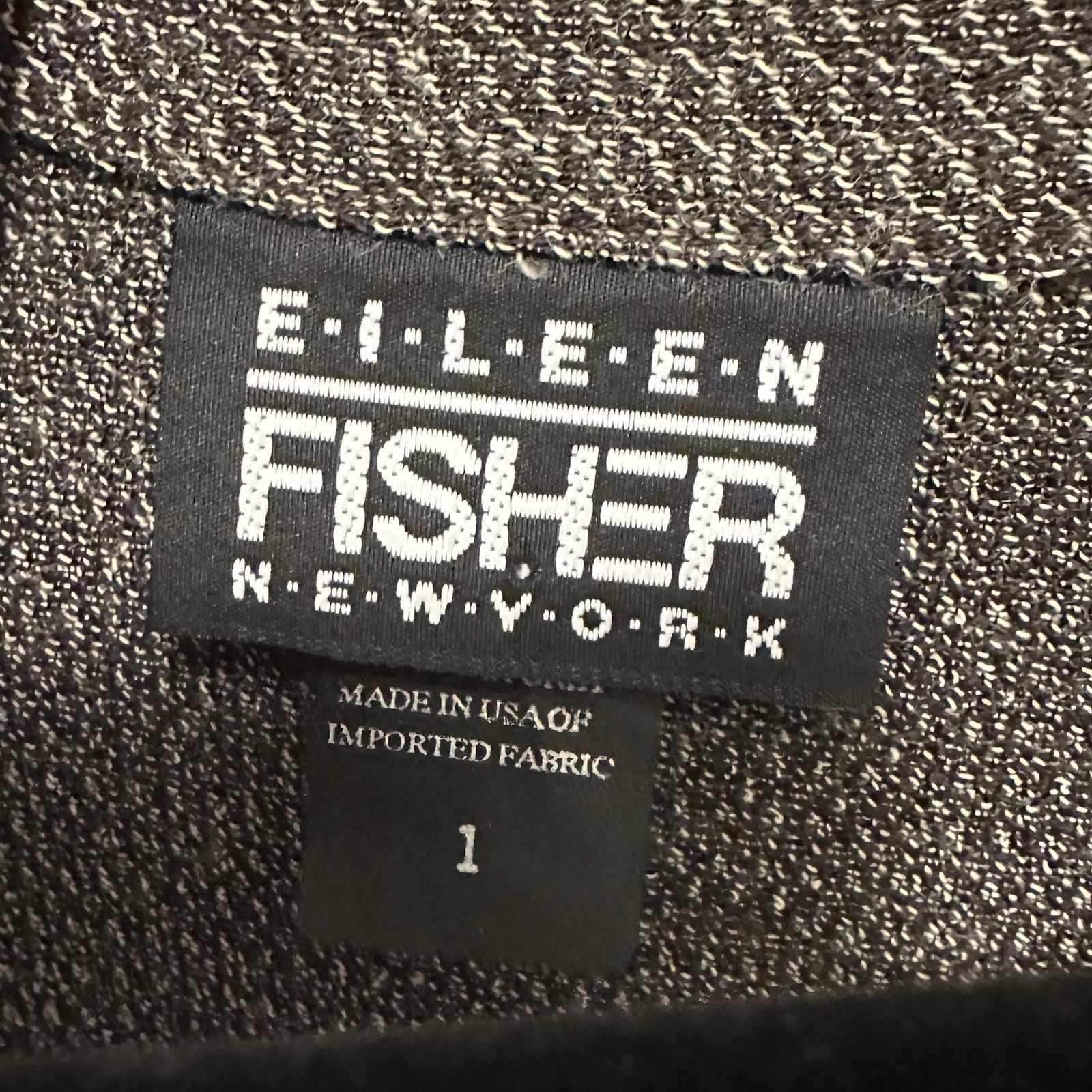 Vintage 80s EILEEN FISHER Brown Rayon/Wool Textured Women’s Maxi Vest Dress L/XL