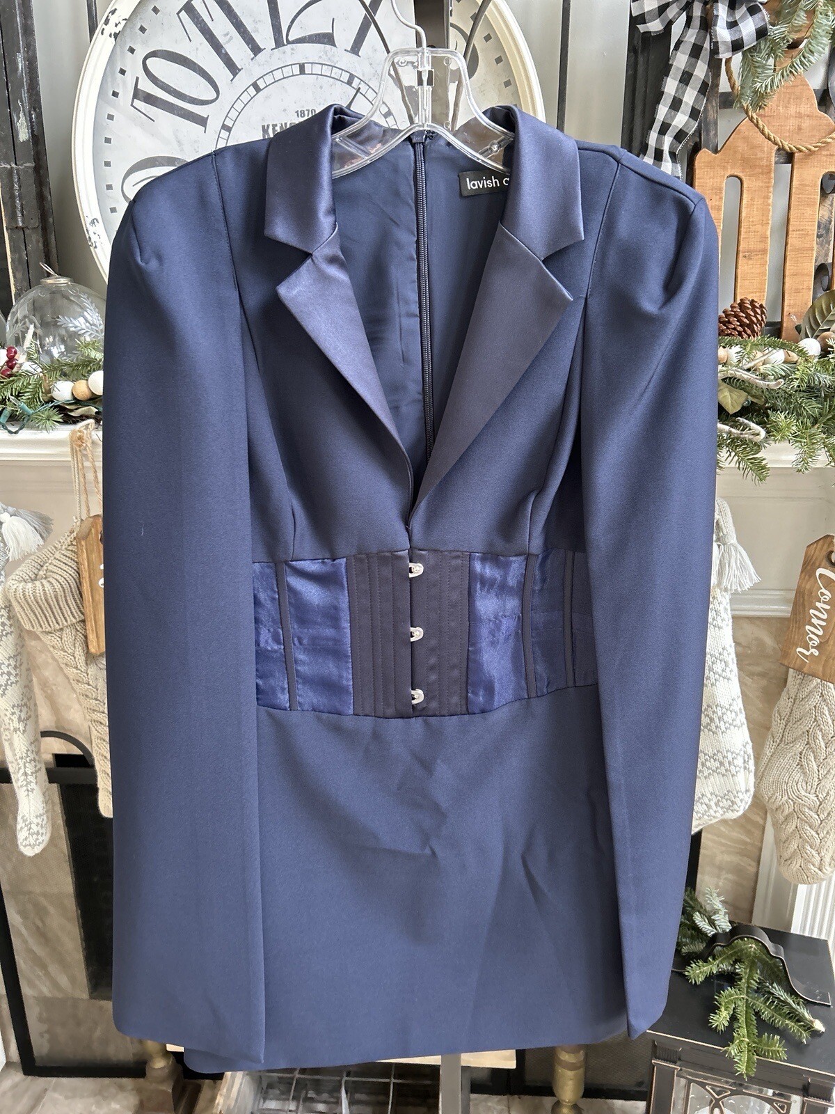 NEW NWT $195 LAVISH ALICE blazer mini dress in sage green sz 6