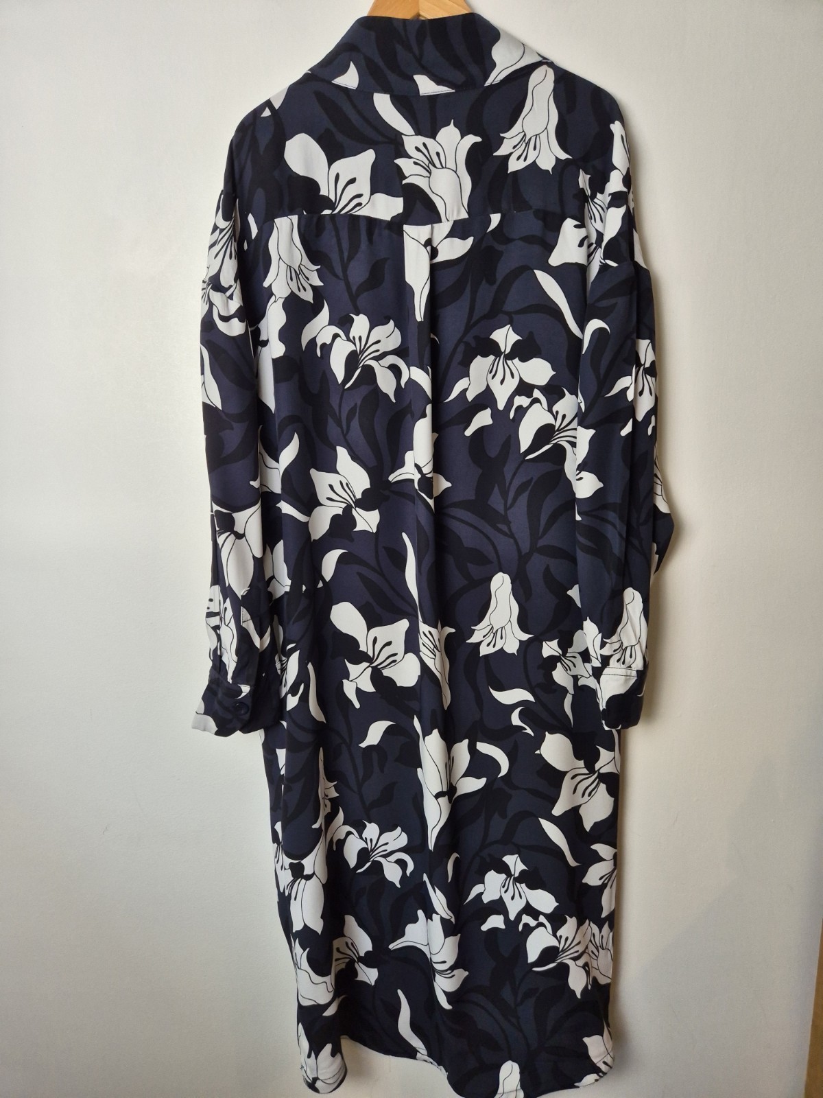 KIN John Lewis Loki Floral Print Button Collar Midi Dress Size 12
