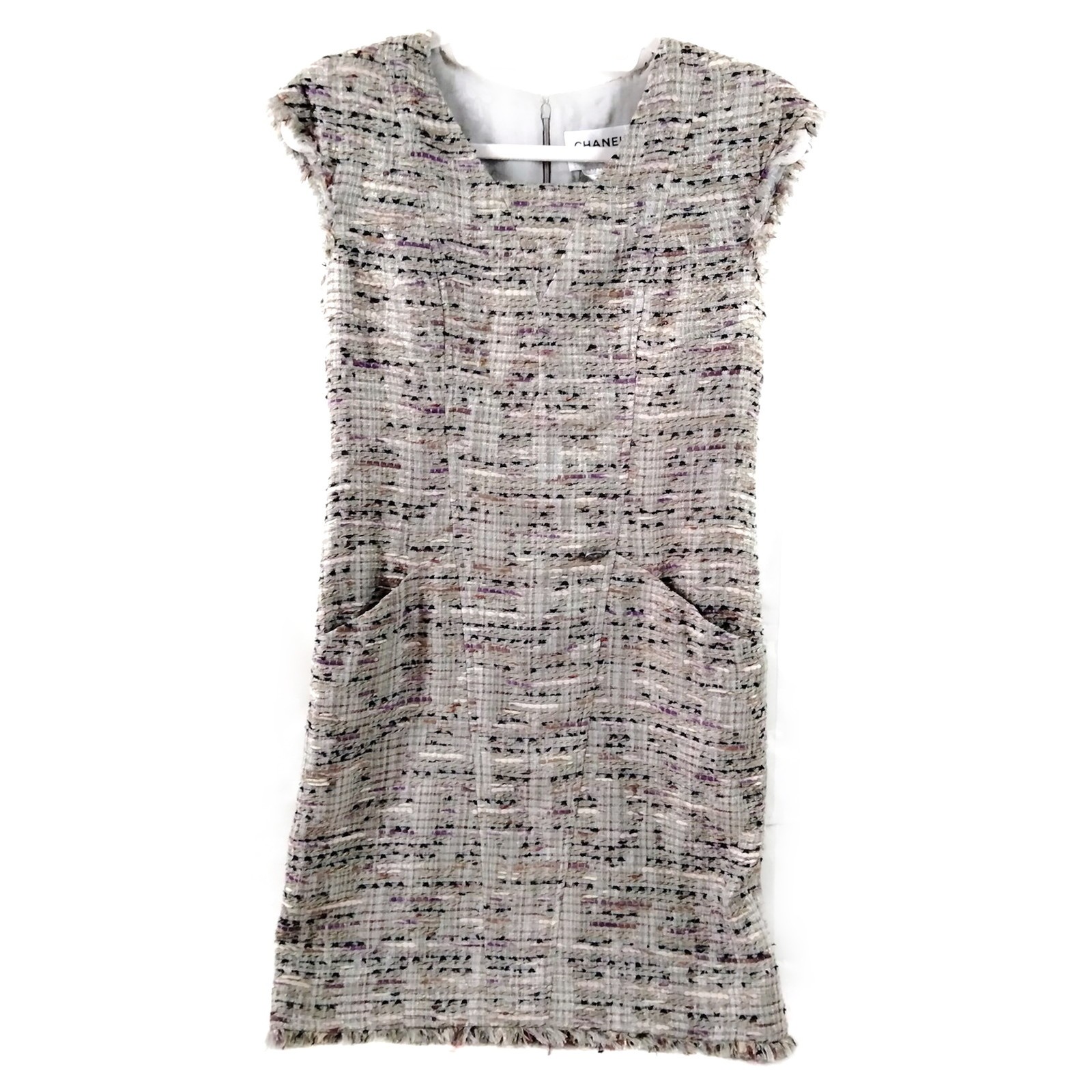 Chanel Dress Ladies Polyester Acrylic Cotton 2882524