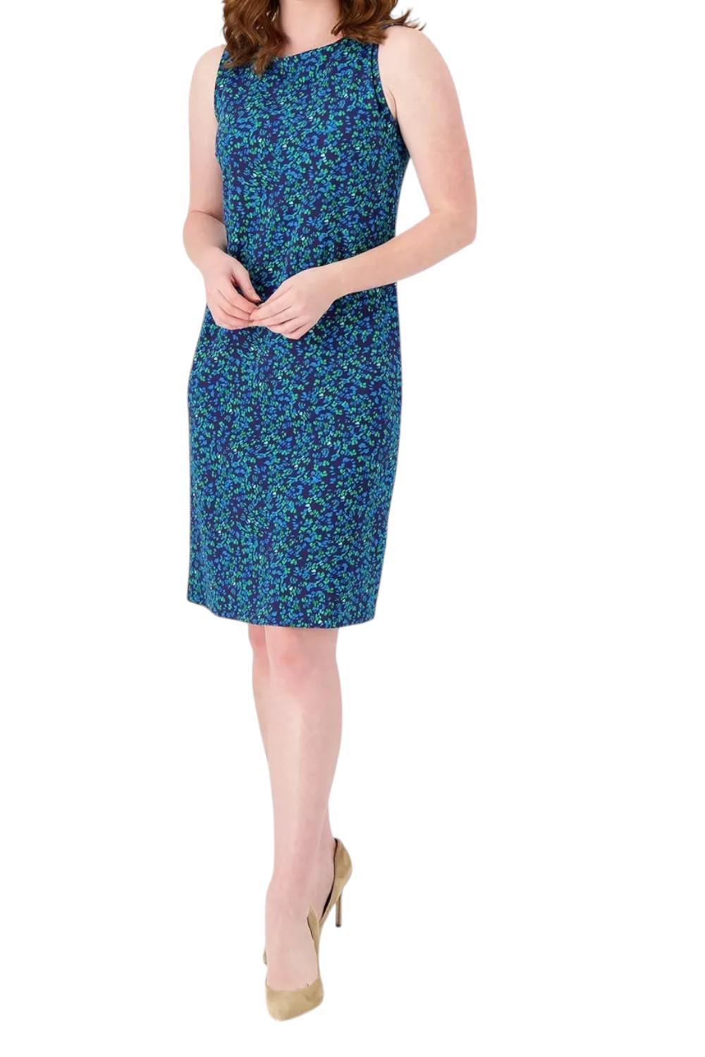 Isaac Mizrahi Live! Women’s Solid or Printed Shift Dress Blue Confetti