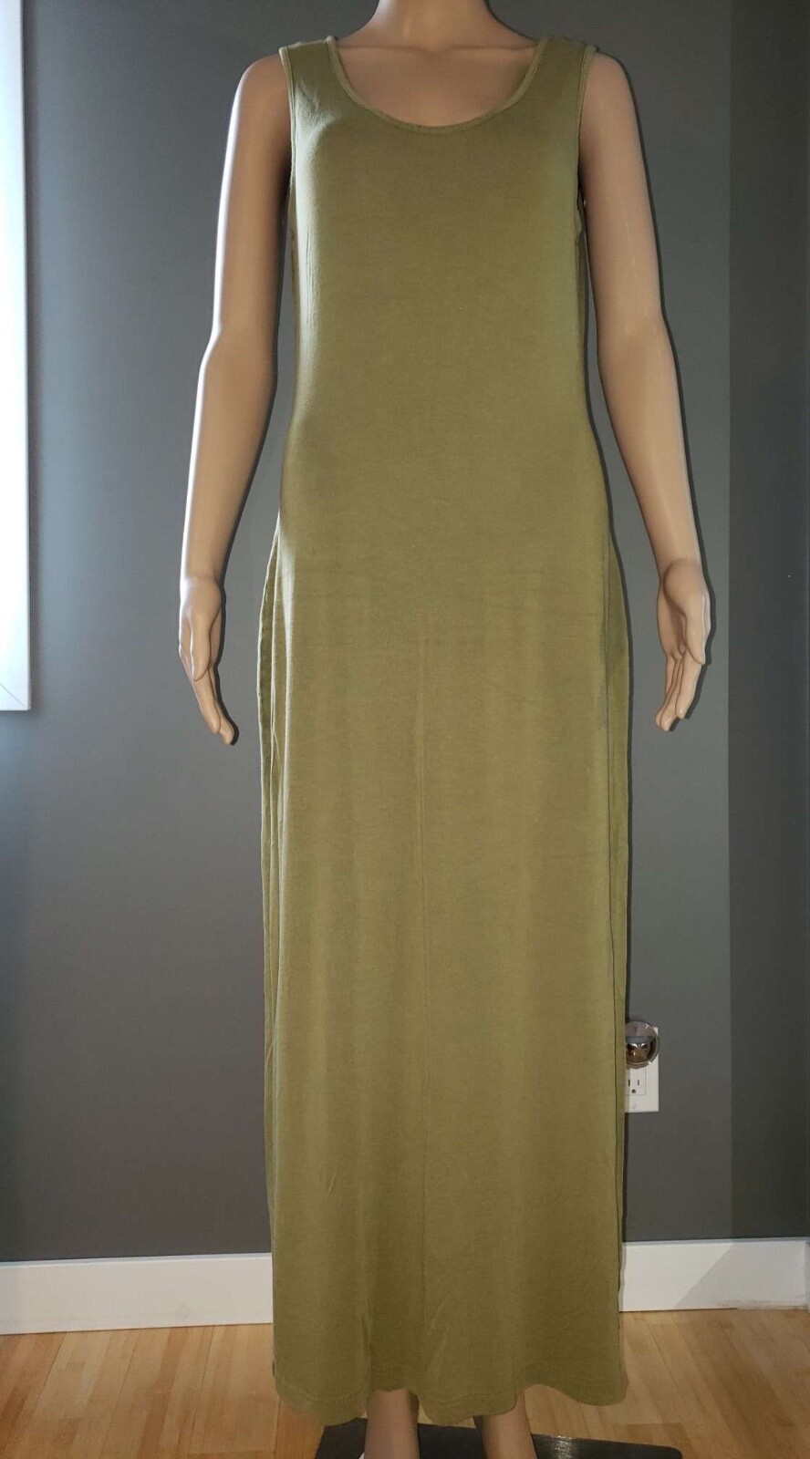 Best connections Maxi T-shirt dress olive viscose Maxi Tank Dress