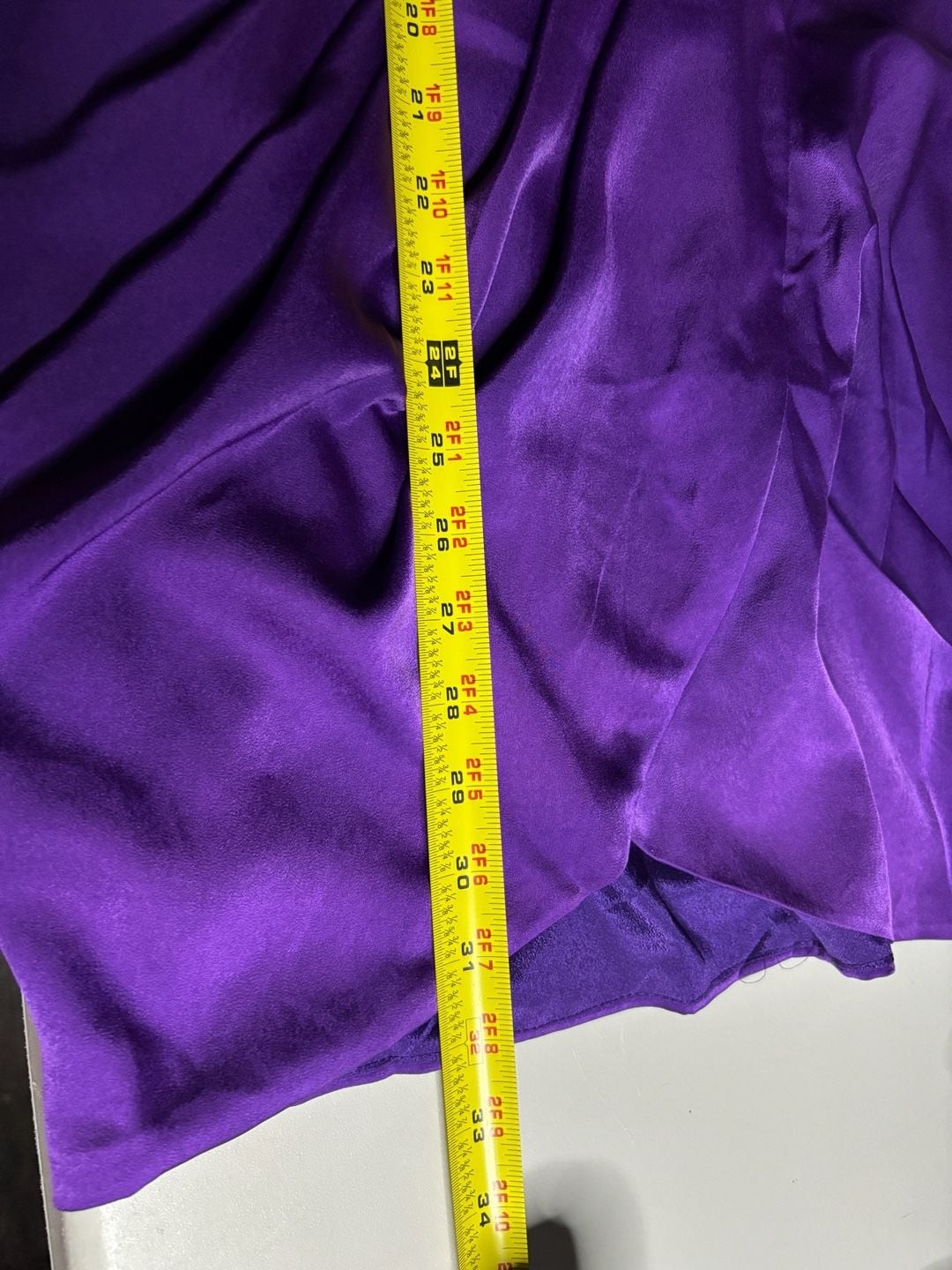 DO+BE Purple Satin Flutter Sleeve Mini Dress Style GY1590