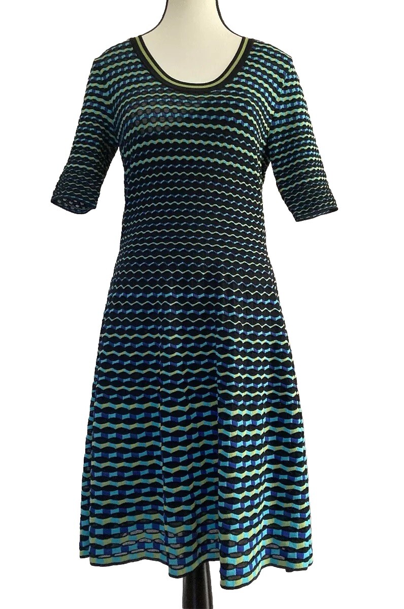 M Missoni Knit Short Dress Short Sleeves Women’s Size 42 / US 6