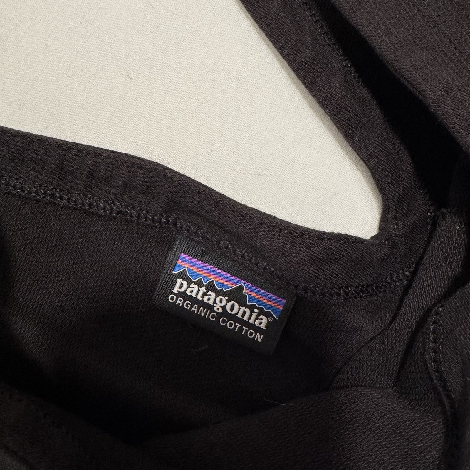 Patagonia Small Black Dress Organic Cotton Drawstring Elastic Waist Cut Out Back