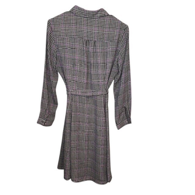Banana Republic Plaid Shirt Dress Career Casual Workwear Petite 10