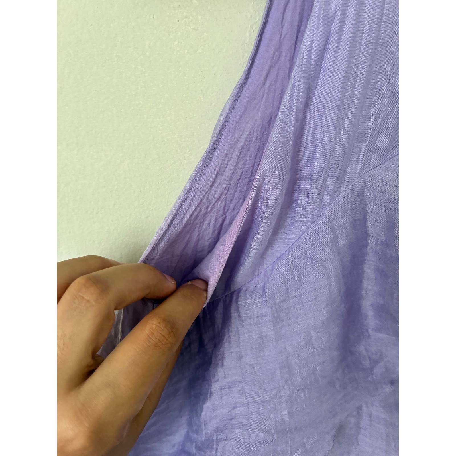 Zara Lilac Purple Tiered Ruffle Sleeveless Mini Dress Size Medium Lavender boho
