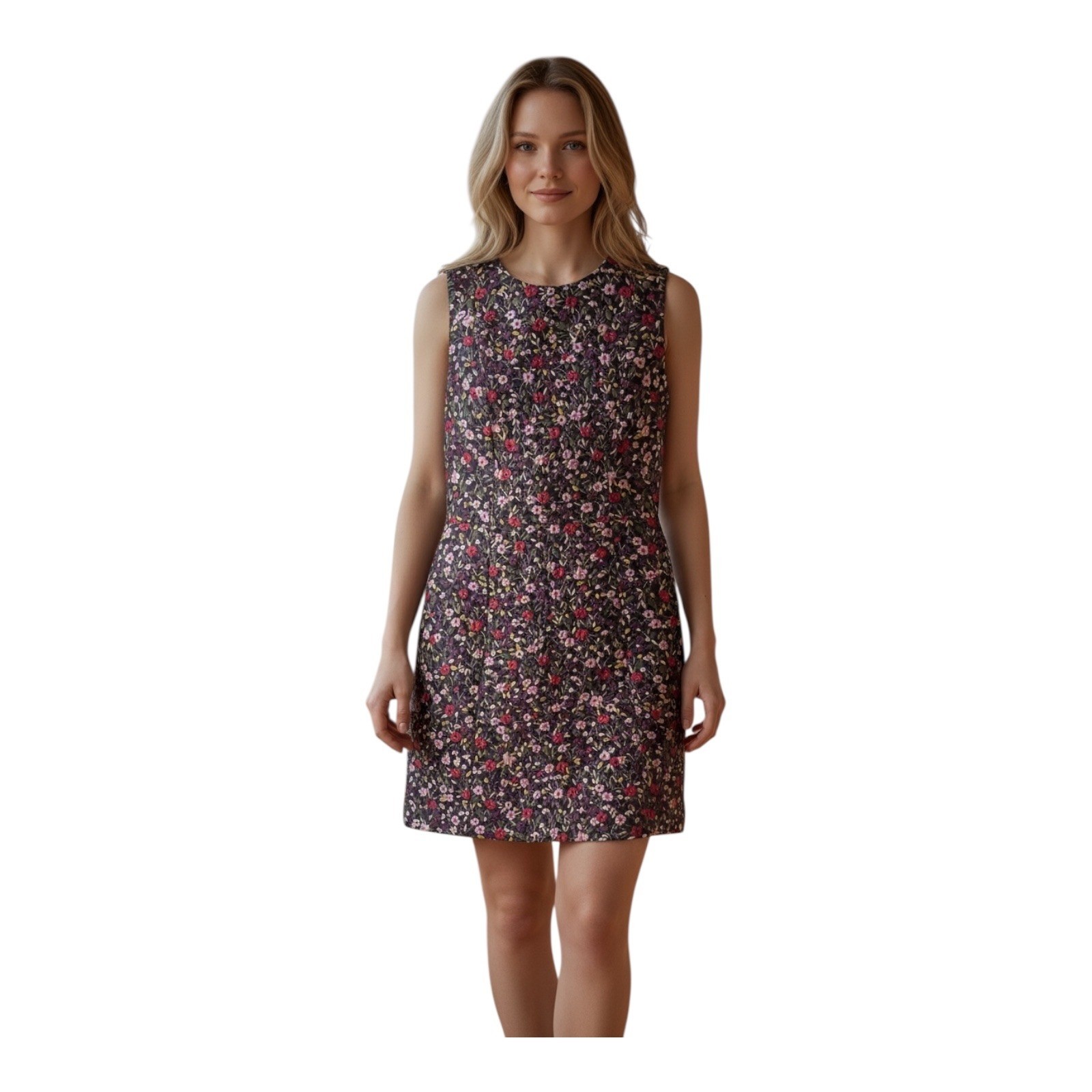 Kate Spade New York Floral Brocade Sleeveless Shift Dress Multi Color Size 6