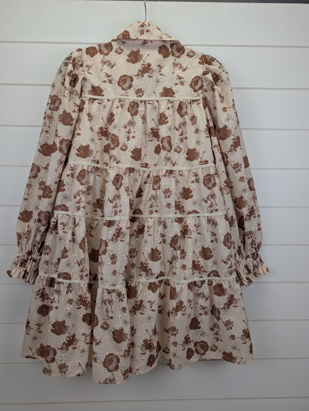 Bohme Floral Mini Dress Size Small Western Peasant Cottagecore Tiered Boho Gypsy