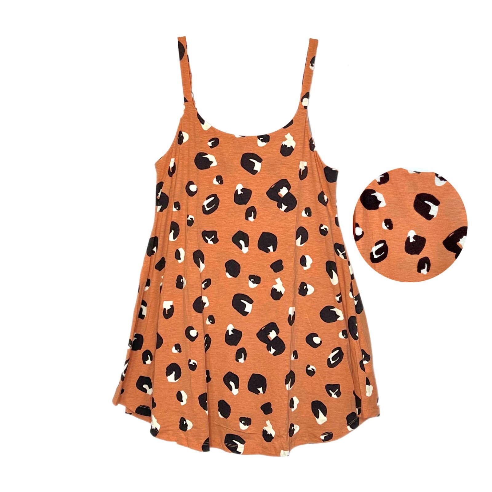 LuLaRoe MEDIUM Lynn Romper Dress w/ Pockets Shorts Leopard Print