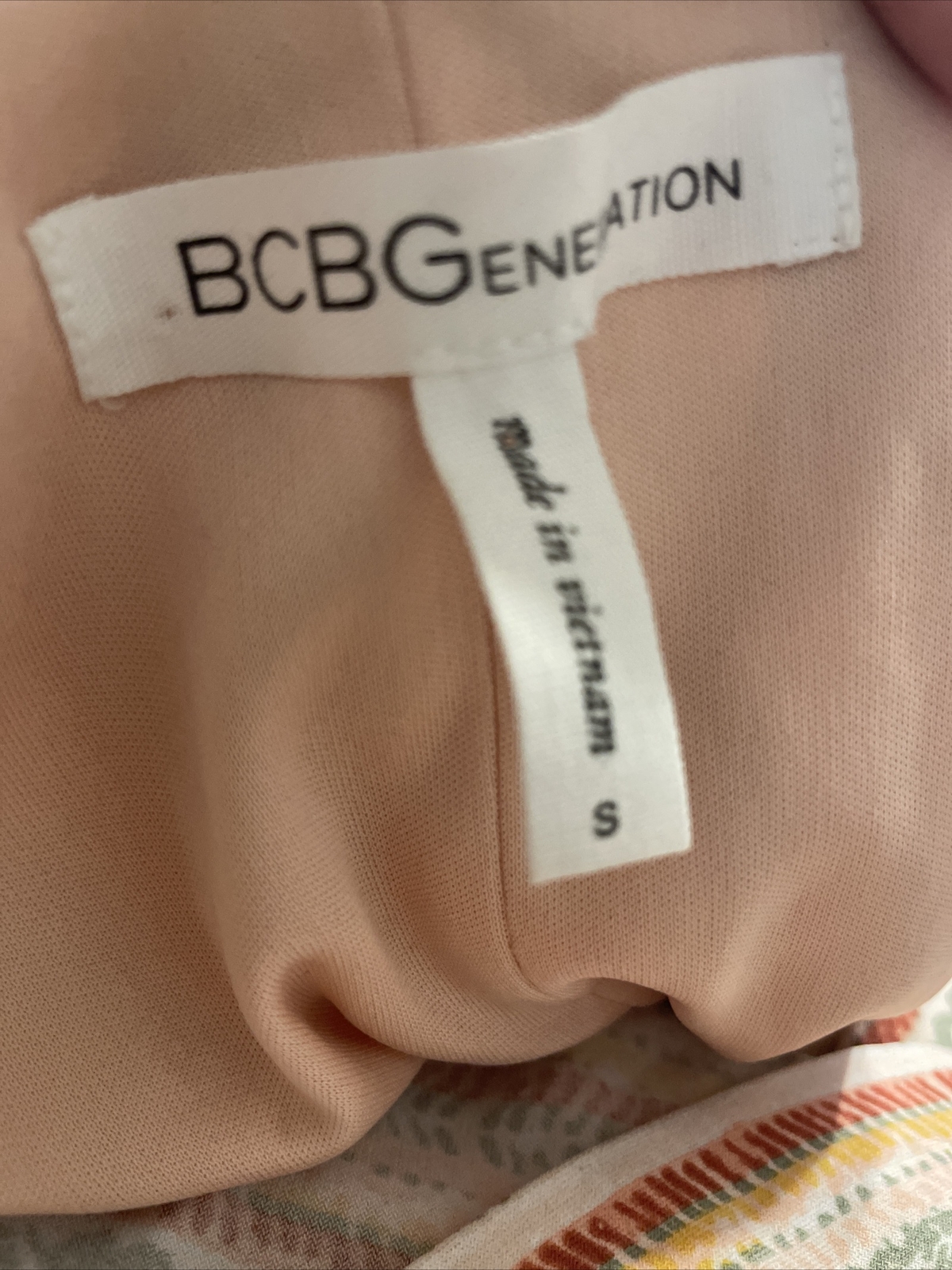 BCBGeneration Della Midi Dress Women’s Small Spaghetti Strap Stripes Pockets