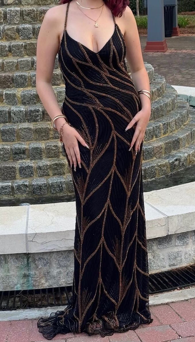 Women’s Black and Gold Prom-dresses