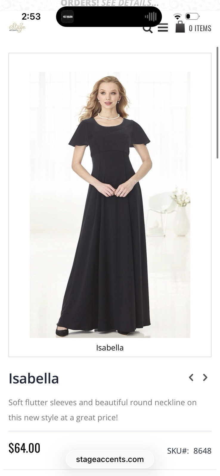 Stage Accents Isabella choir dress