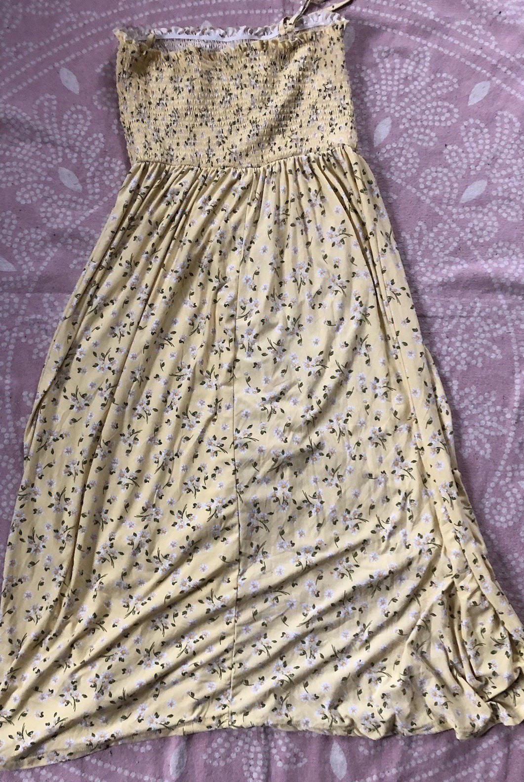 J for Justify XL Yellow Floral Summer Dress Daisies