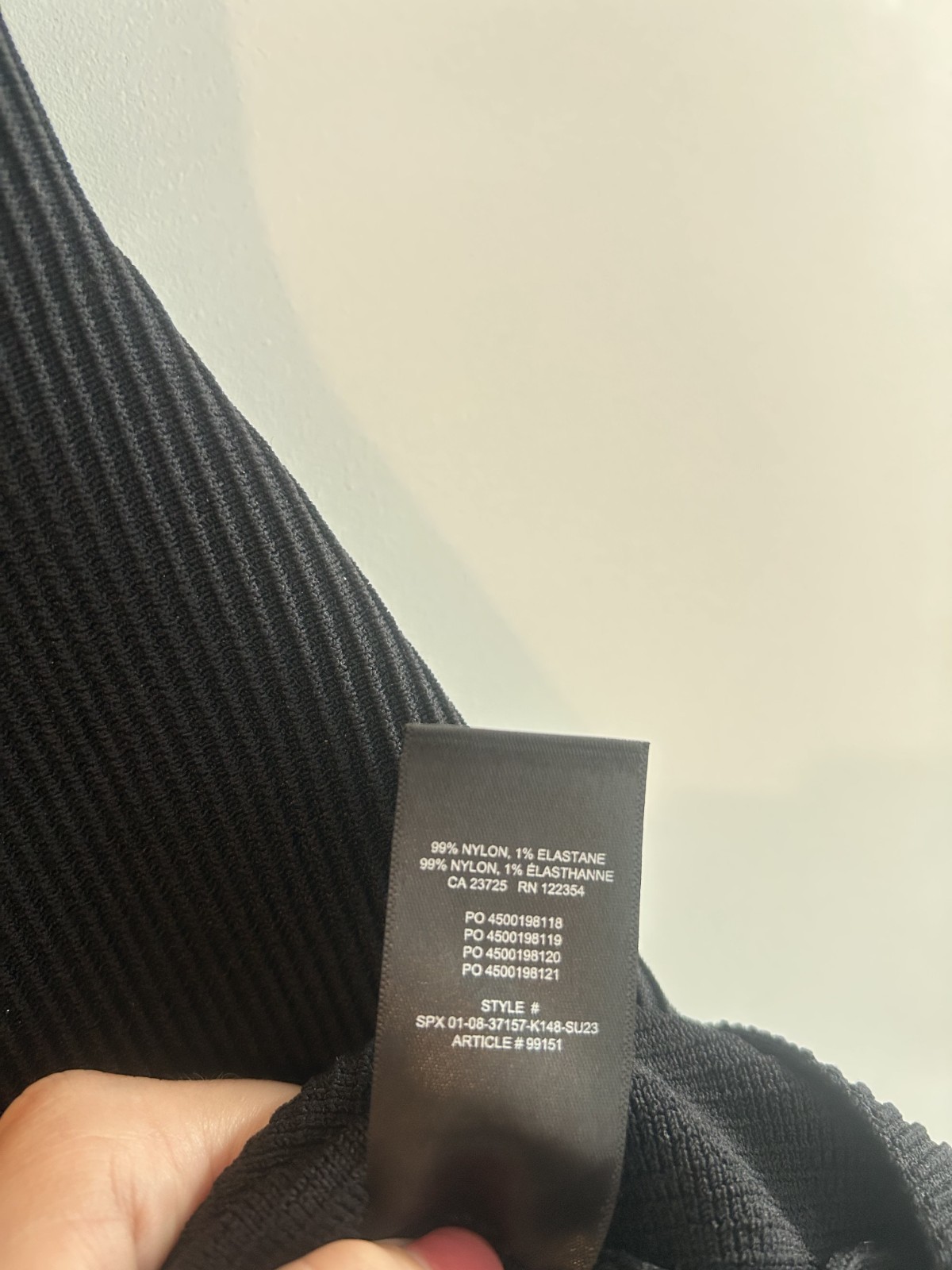 Aritzia Babaton Black Sculpt Knit Tank Mini Dress Size Medium