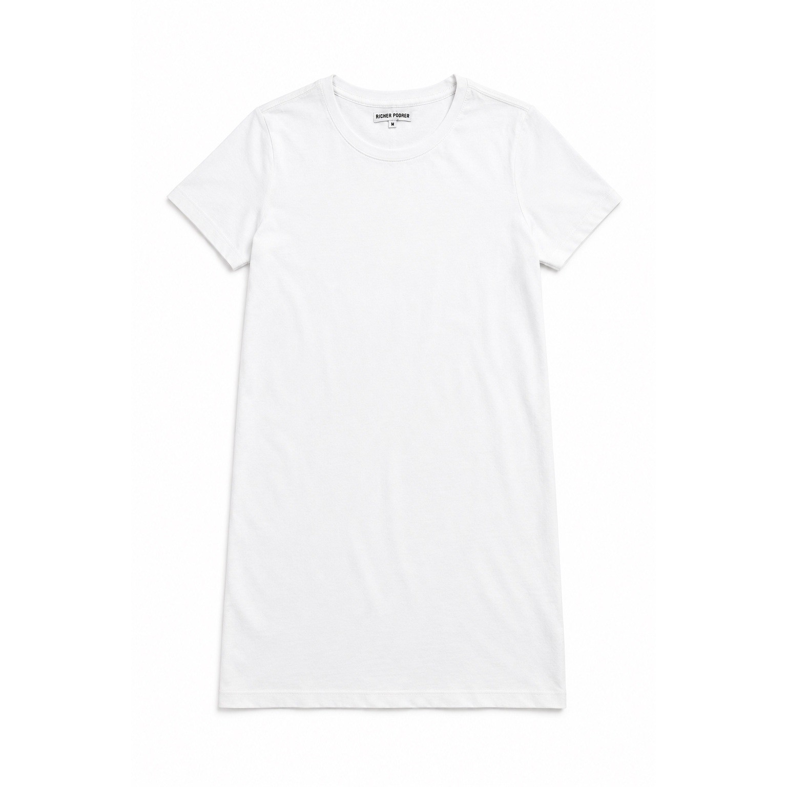 Richer Poorer Womens White Cotton Short Sleeve T-Shirt Mini Dress Size Medium
