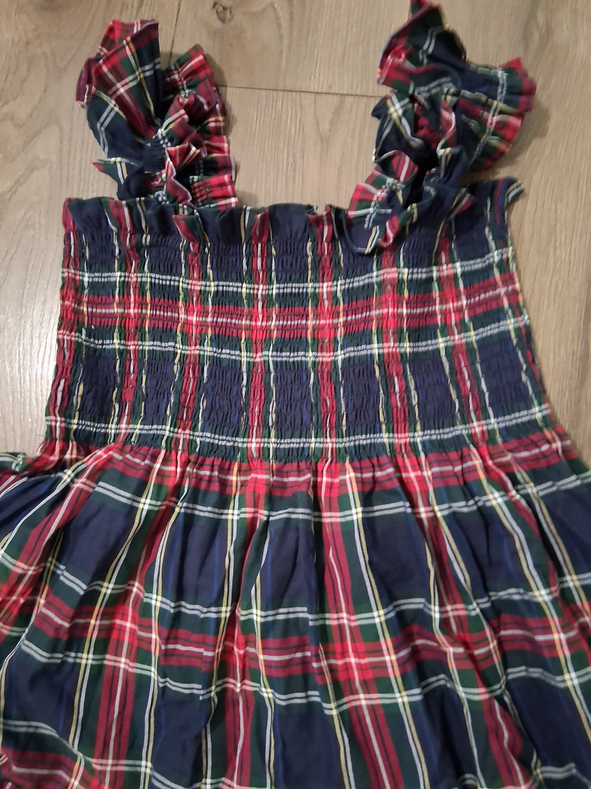 Hill House The Nap Dress Red Tartan Plaid Size Xtra Large