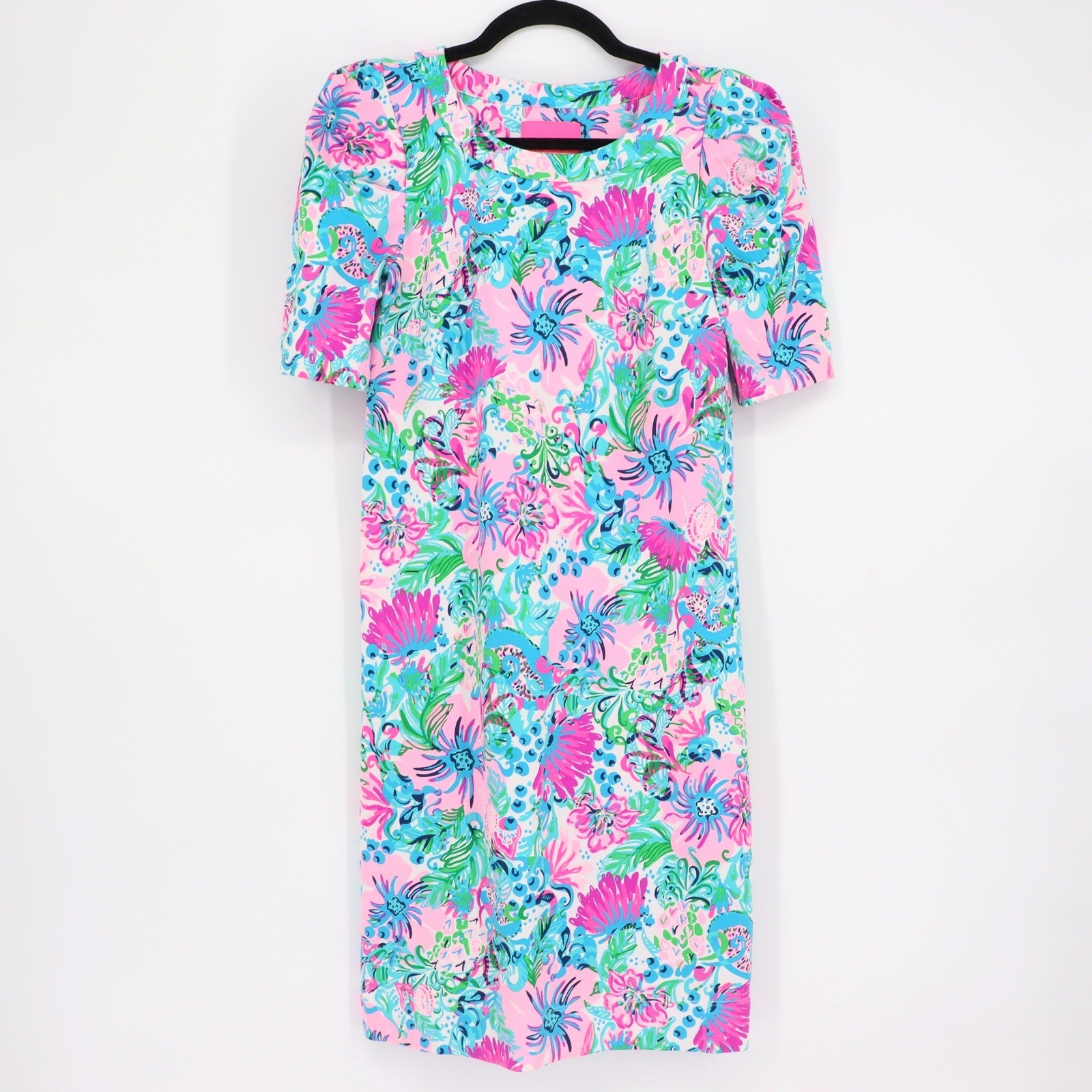 Lilly Pulitzer Harriet Dress Mandevilla Baby Paradise Petals Size XS Belted