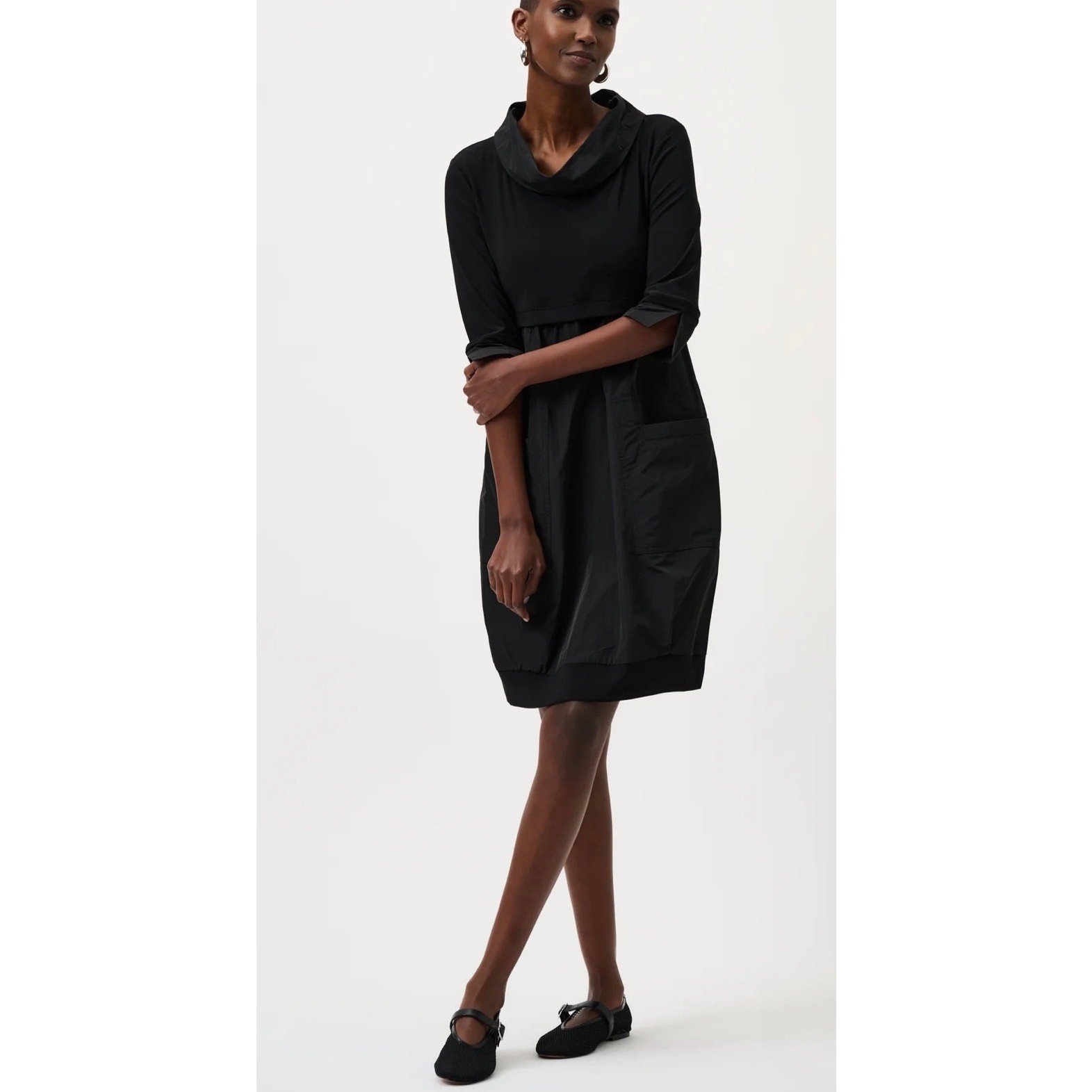 Joseph Ribkoff Plus Classic Cocoon Mini Dress Black Size 14