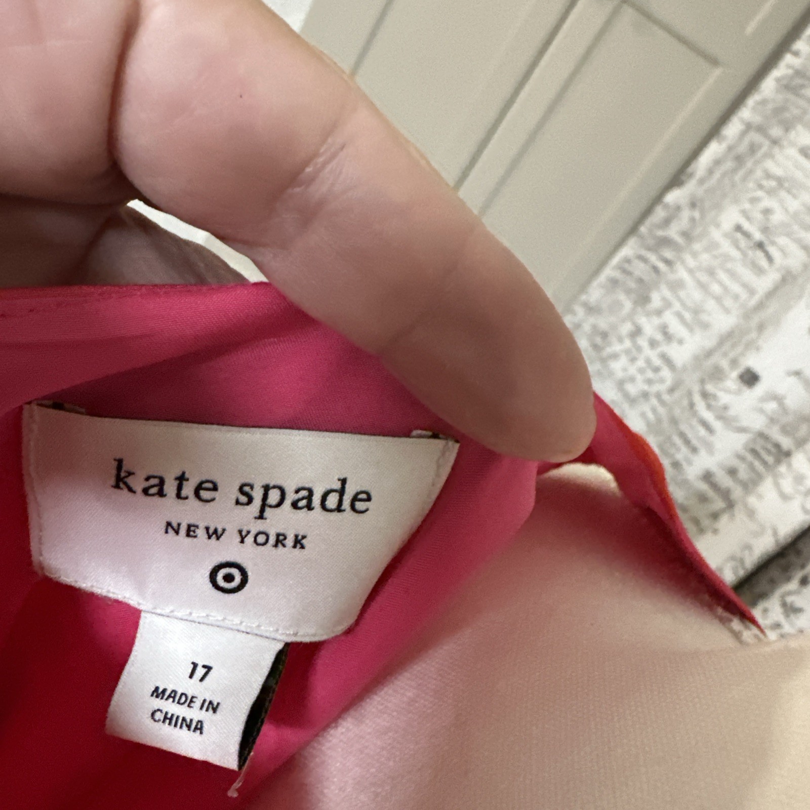 Kate Spade Womens Classic Rose Peplum Midi Dress Pink/Red Sz 17 Party- 0028