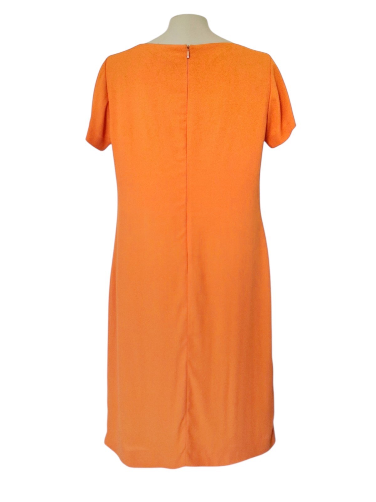 Hugo Boss NWT Orange Sheath Dress Keyhole Neck Designer Shift Dress Size 6