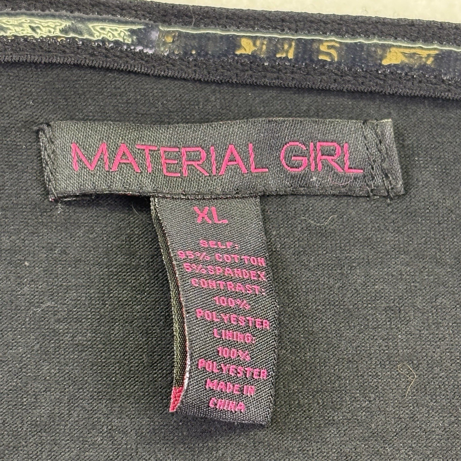 Material Girl High Low Dress Zip Corset Semi Sheer Black Floral Mini Dress XL