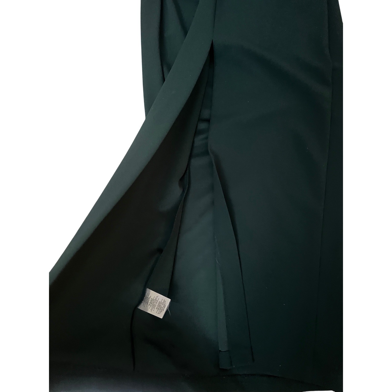 XSCAPE Pine Green Off the Shoulder Ruffle Evening Gown 8P 3856XP