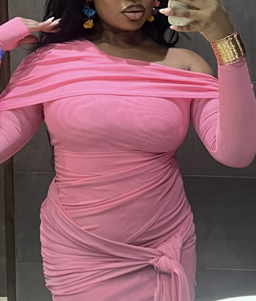BBX Brand Verella Maxi Dress Mesh Mini Pink – Excellent Condition