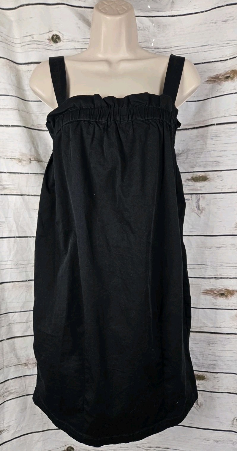 Everlane Black Paperbag Mini Dress XS NEW Cotton Blend Womens