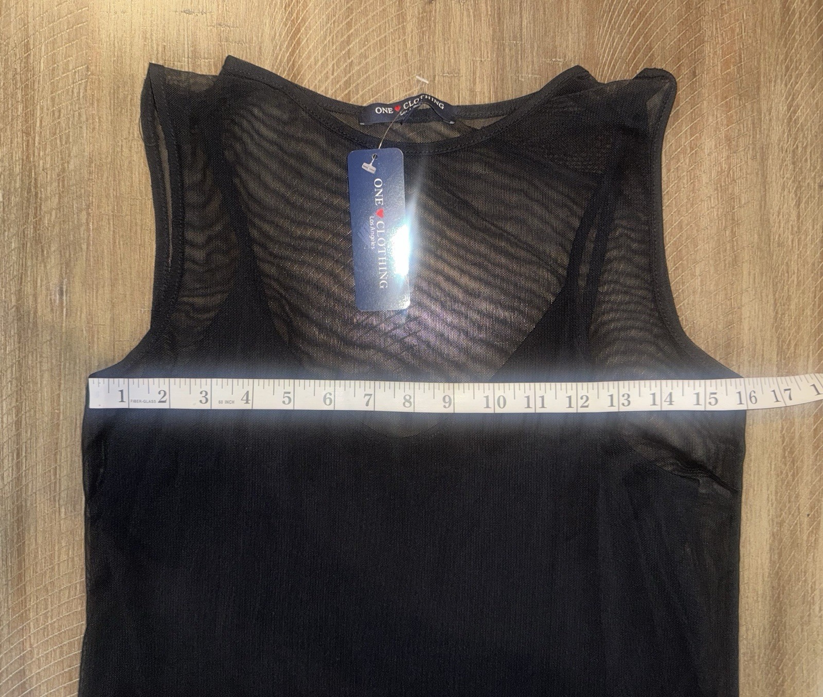 NWT One Love Clothing Black Sheer Mesh Overlay Mini Sleeveless Dress Goth Size M