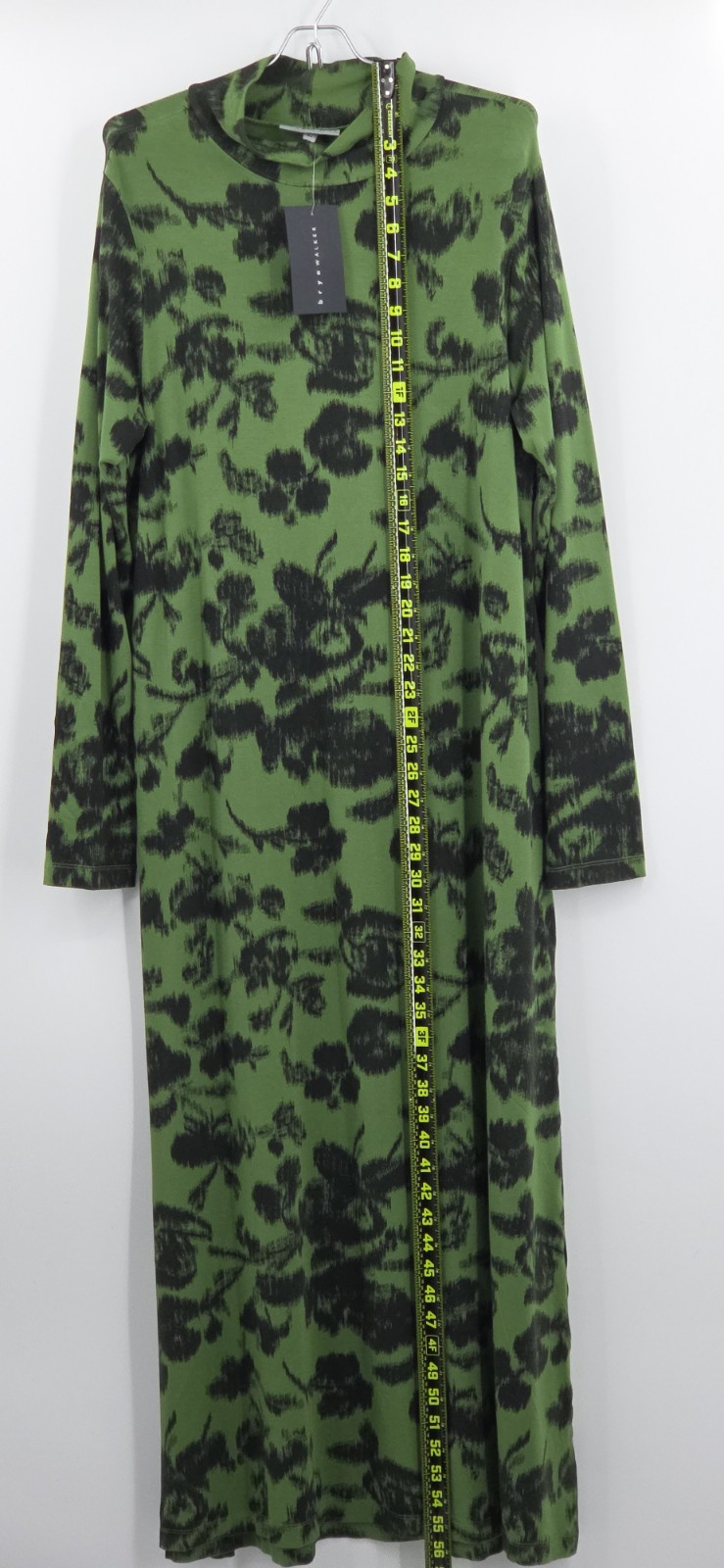 Bryn Walker Robin Fiori Maxi Midi Dress Size Large Green Floral Lagenlook Lagom