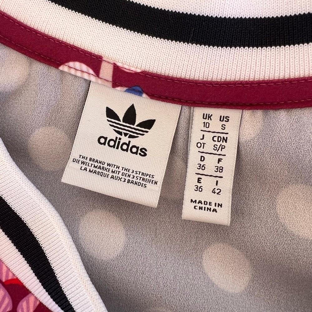 ADIDAS/FARM RIO COLLAB PINEAPPLE POLKA DOTS ATHLEISURE TROPICAL TANK DRESS