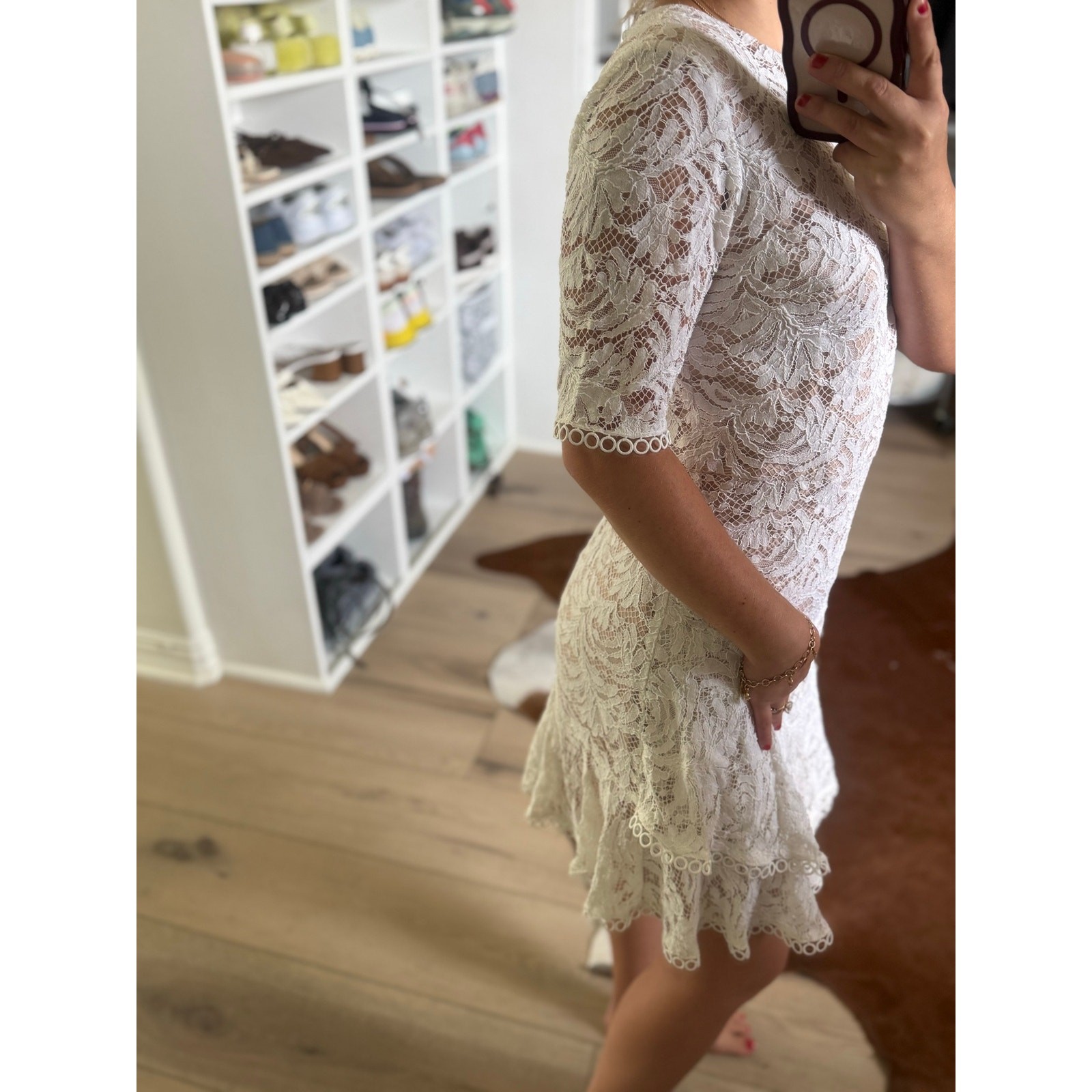Vincent Camuto Ivory Lace Dress