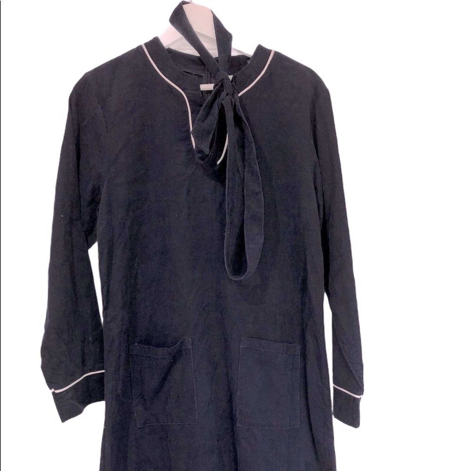 DBA size juniors large navy corduroy shift dress