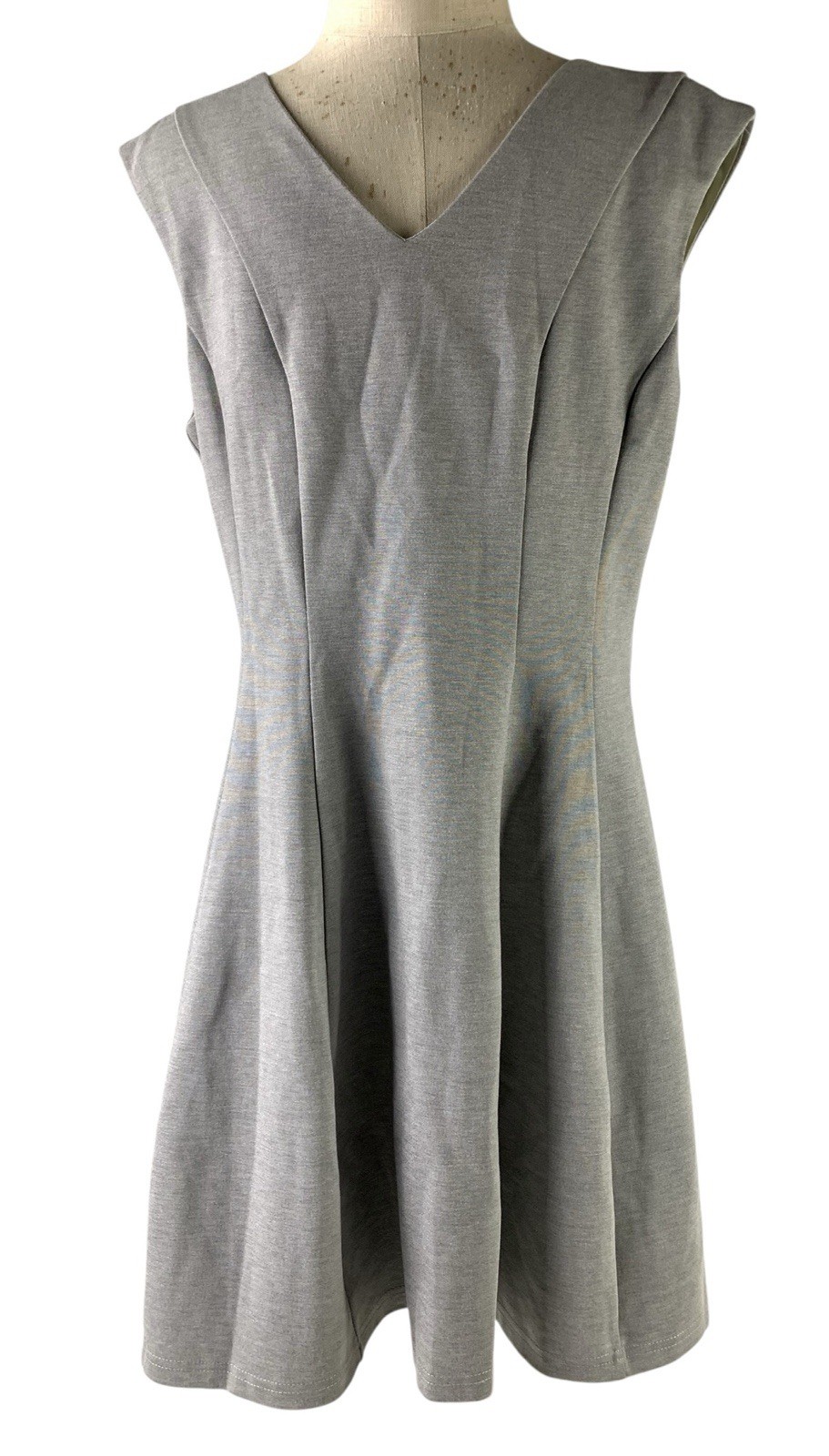Modcloth Pink Martini Stayin Alive Dress Size L Gray Skater Fit N Flare NWT
